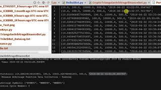 Crypto/Bitcoin Triangular Arbitrage Bot - Profit Tracking Binance - Paper Trading