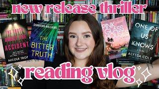 NEW RELEASE THRILLER READING VLOG 2024 | rich people drama, mental health rep & summer vibes