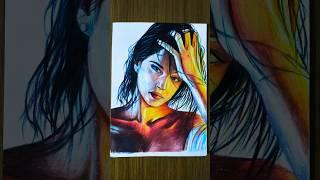Colourful drawing with Colour Pencils // Subscribe for more #drawing #trending #viralvideo #trend