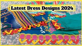 How to stitch and design summer dresses Elegant and unique | Lawn dress designs 2024 #dressdesign