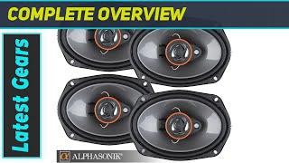 Alphasonik AS68 6x8 inch 350 Watts Max 3-Way Car Audio Full Range Coaxial Speakers Review