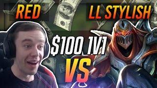 REDMERCY VS LL STYLISH (#1 Zed NA) | $100 1v1 SHOWDOWN!! - League of Legends