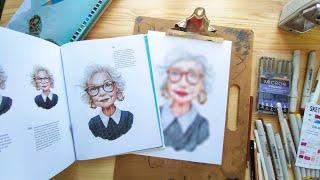 Рисую портрет маркерами по книге Леры Кирьяковой! | Portrait markers | Create a dream