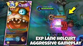 HELCURT EXP LANE PERFECT & SUPER AGGRESSIVE GAMEPLAY!! ( BEST BUILD 2025 ) MLBB