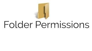 How to set folder permission  in windows