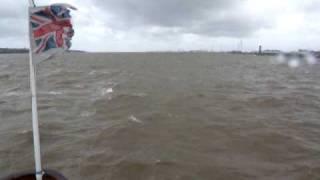 Onboard a Mersey Ferry On a Rough Day.