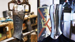 How to make steel greeves. DIY Forging armor.