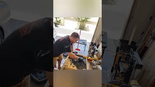 cement end table construction