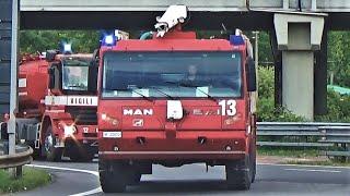 ESPLOSIONE / INCENDIO INDUSTRIA CHIMICA MARGHERA 15-05-2020, Automezzi Vigili del Fuoco e SUEM