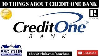 Ten Things You Didn't Know About Credit One Bank Credit Card