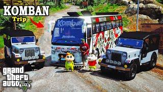 Gta 5: Shinchan & Franklin New Off Road Trip Komban Adholokam Bus in Gta5.! ( Gta5 mods )