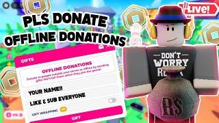 !Offline Donating Robux To Subscribers!(#roblox)