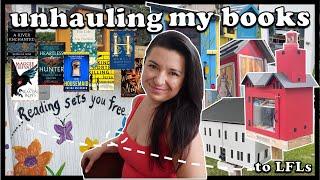 unhauling my books to little free libraries // early Fall edition 