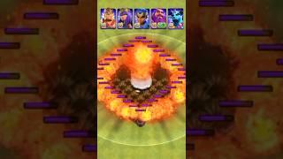 Skeleton chaos vs Max Heroes (Clash of Clans) #shorts #coc #clashofclans #cocupdate