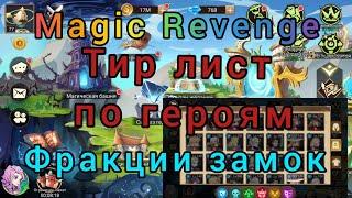 Magic Revenge: тир лист (tier list) по героям фракции замок. + Прокачка героев.