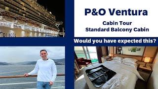 P&O Ventura - Standard Balcony Cabin room tour: R209 #pandocruises #ventura