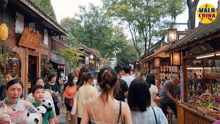 Walk China 4K - Broad and Narrow Alley - Chengdu Street Walking - Summer 2021