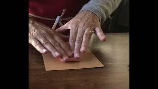 Printing a Cute Raccoon Heart Card with a Linocut Stamp