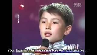 China Got Talent 2011 : Mongolian boy singing for his mom (Eng Sub)