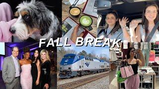 FALL BREAK | taking the train + visiting family & shopping