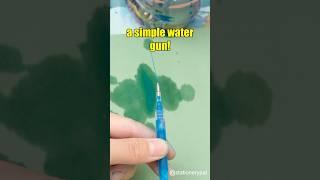 How to Make a Simple Water Gun with a Ballpoint Pen #shorts
