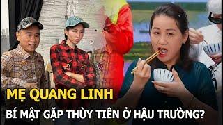 Mẹ Quang Linh bí mật gặp Thùy Tiên ở hậu trường?