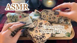 ASMR Unwrapping Beeswax Wrapped Items!🪷No Talking