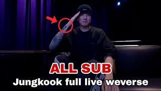 BTS Jungkook live Weverse 2024 [ALL SUB]! New House & New Tattoos ?