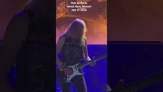 Hell On Earth melody by Janick Gers - Iron Maiden in Munich, Jul 31, 23. #janickgers #ironmaiden