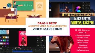[ Lifetime Access ] Drag and Drop Animated Video Ex-plainer Editor