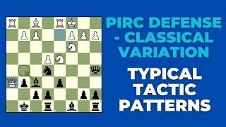 PIRC DEFENSE - Classical Variation: Typical Tactics You Should Know - For Black