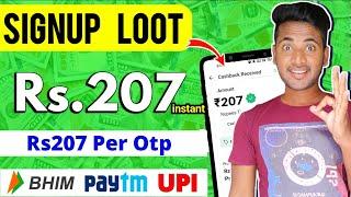 PER NUMBER ₹207 IN UPI !! NEW EARNING APP TODAY ! WITHOUT INVESTMENT APP !! Paise kamane wala App