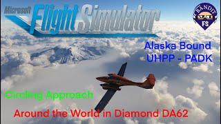 MSFS 2020 | Around the World in the Diamond DA62 Episode 22 | UHPP - PADK | Circling Approach |