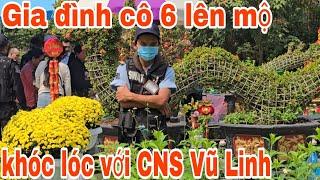 Cực Căng, gia đình cô 6 lên tảo mộ NSUT Vũ Linh, có cả 10 vệ Sỉ theo bảo vệ