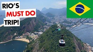 I WAS SCARED!  Riding the INCREDIBLE Sugar Loaf Mountain Cable Car, Rio de Janeiro