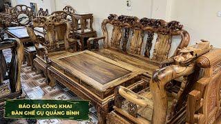  Hoàn Thiện PU Trần Bàn Ghế Minh Quốc Đào Gỗ Gụ Ta Quảng Bình Đang Trưng Bày  - Đồ Gỗ Quân Nga