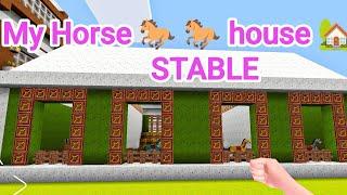 Earthcraft My horse house STABLE  ..watch till end #earthcraft#minecraft#build#viralshorts