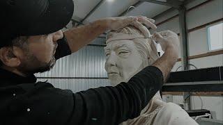 Sculpting a Realistic Human Figure from Plaster _ Inspired by History and Culture (Mehdi Axundzadə)