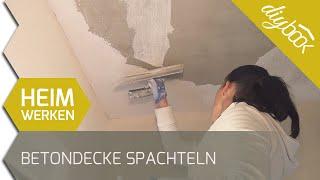 Betondecke spachteln