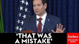 BREAKING NEWS: Rubio Issues Public Response To Signal Group Chat Leak Rocking Trump Admin.