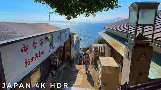 4K HDR - Japan Seaside Walk - Enoshima - My Favorite Daytrip from Tokyo! 2021 ver. Slow TV - 江ノ島散歩