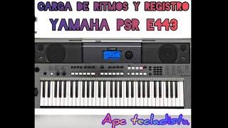 organo yamaha psr E443 carga de user y ritmos cristianos folck rock para ministerio de alabanza