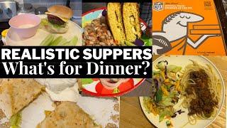 Simple, quick and budget friendly dinner ideas! What's for supper? Realistic Dinners!