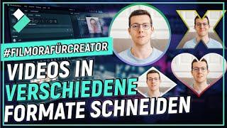 Videos einfach in verschiedene Formate zuschneiden | Filmora 12 Tutorial