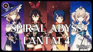 Genshin Impact Spiral Abyss Lantai 4 Hero Gratis Non Gacha