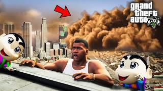 GTA 5: Franklin & Shinchan Surviving Biggest Sandstorm in Gta5...!( Gta5 mods )