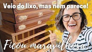 Cômoda linda para a minha cozinha/ Do lixo ao luxo/ cômoda verde/DIY farmhouse/ do lixo ao luxo