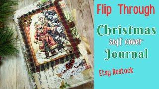 Christmas Junk Journal Flip Through and Etsy Restock