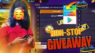 FREE FIRE LIVE GIVEAWAY CUSTOM ROOM | FF LIVE REDEEM CODE GIVEAWAY WITH CUTE GIRL #GIVEAWAY #FF