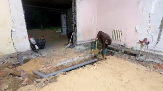 Remodeling an old village house. Making sewerage with our own hands. What will come of it?
